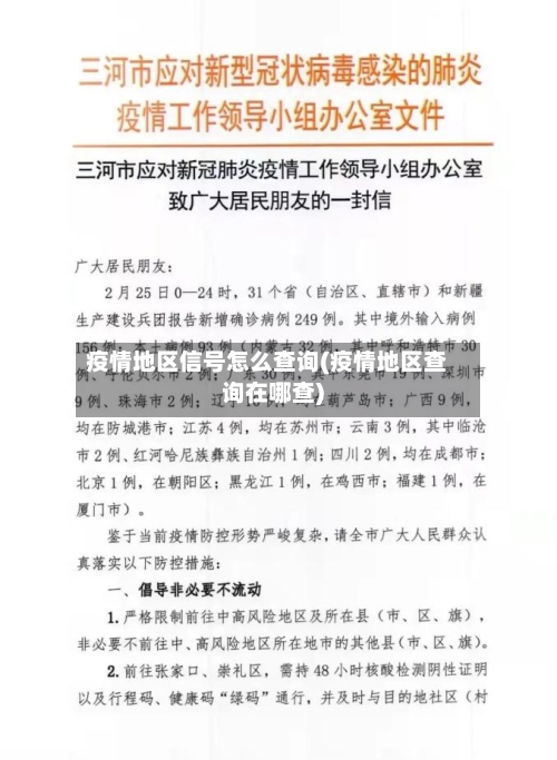 疫情地区信号怎么查询(疫情地区查询在哪查)-第1张图片