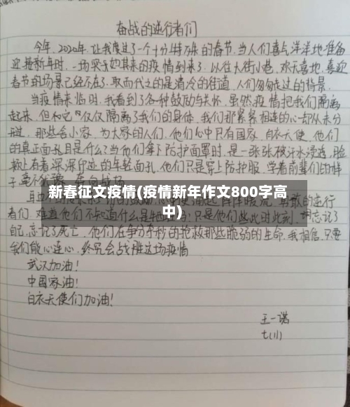 新春征文疫情(疫情新年作文800字高中)-第1张图片